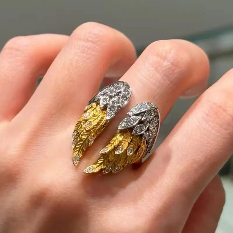 Gothic Plate Armour Series Articulated Ring, Unique High-Grade Mechanical Style Open Armour Finger Jewellery