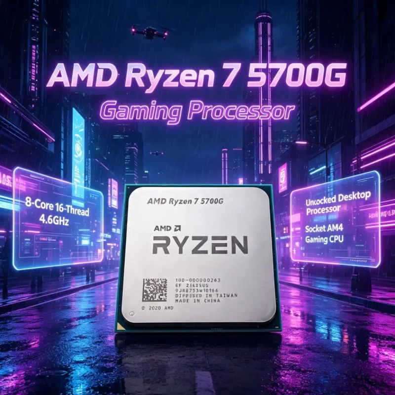 Ryzen 7 5700G AMD Desktop Processor 7nm 4.6GHz 8-Core 100-000000263 16-Thread 16MB L3 Socket AM4