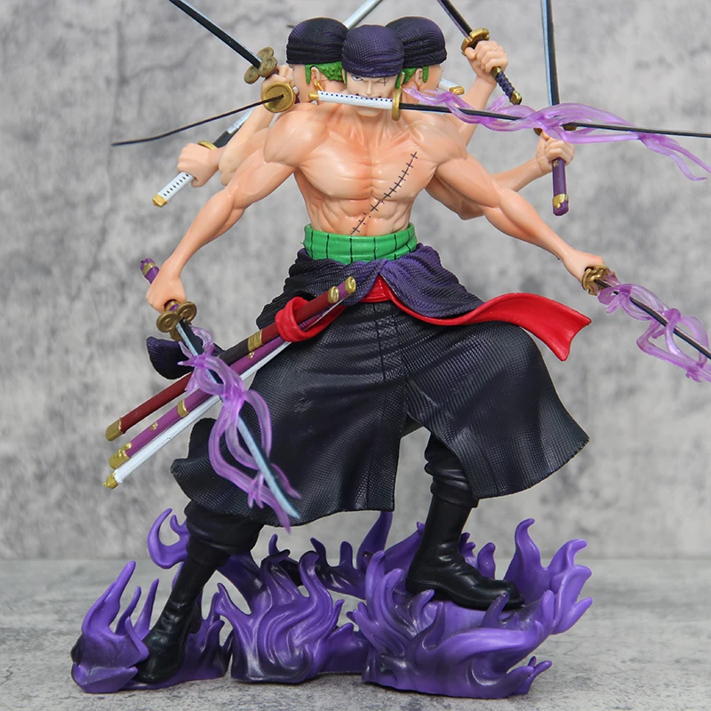 

Hot One Piece 30cm Anime Figure Gk Roronoa Zoro Three-Blade Sa-Maximum Manga Anime Statue Action Figure Collection Model Kid Toy