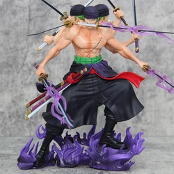Hot One Piece 30cm Anime Figure Gk Roronoa Zoro Three-Blade Sa-Maximum Manga Anime Statue Action Figure Collection Model Kid Toy