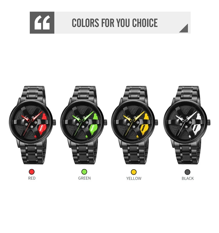 SKMEI 1824 New Men\'s Watches Movement Stainless Steel Waterproof Watch For Hollow Rotation Dial Wristwatch Relogio Masculino