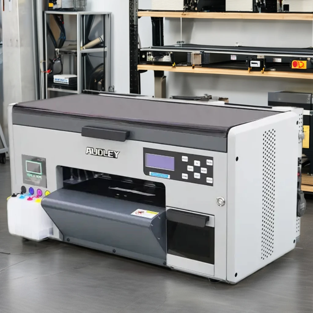 

Audley Factory Desktop High Printing Resolution A3 30cm DTF Printer Single F1080-A1 Printing Machine With Shake Powder Machine