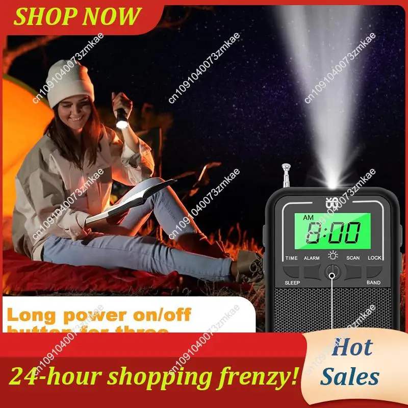 Daily Sale 3X Portable AM FM SW Radio,Transistor Radio With LED Flashlight, Emergency Pocket Walkman Radio For Outdoor Camping
