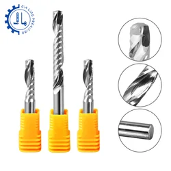 CNC Router Bit Engraving Cut for Wood acrylic 3.175 /4/5/6 Shank Woodworking Single Flute Milling Cutter Spiral Upcut End Mill
