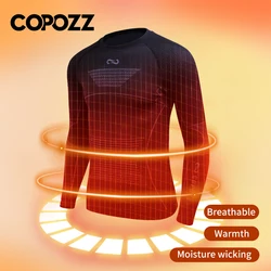 COPOZZ New Winter Quick Dry Thermal Underwear Men Female Ultra Soft Skiing Warm Long Johns Ski Thermal Underwear Set For Women