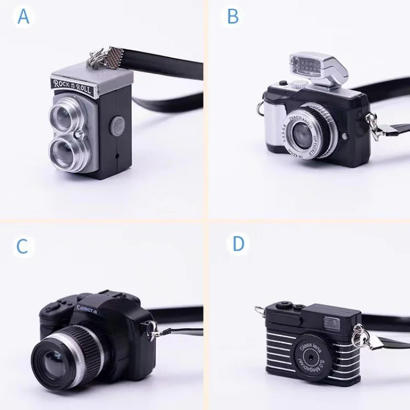 1Pc 1/6 1/8 1/12 Dollhouse Miniature Digital SLR Camera for labubu for upset duck Dolls House Decoration Accessory