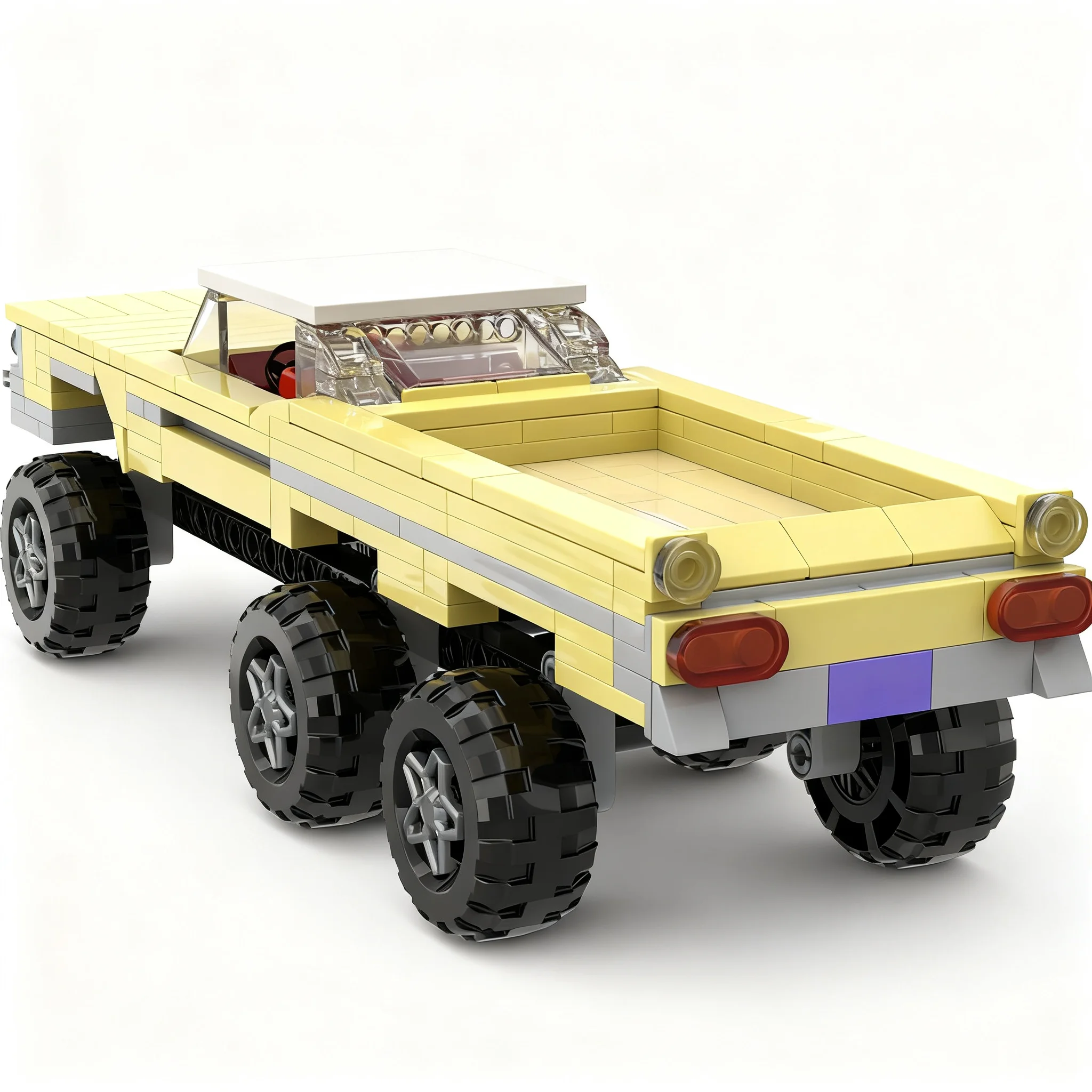 354pcs MOC Pontiac Catalina 6X6 The Madman City Champions Model Building Blocks Construction Toys Christmas Gift DIY Birthday