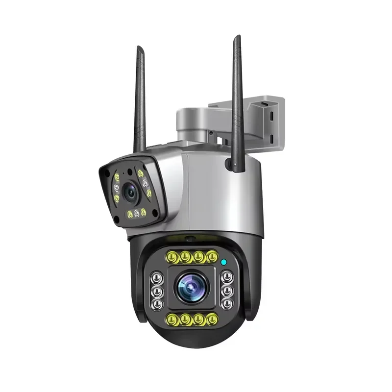 【CHIMU HOME】 V380 Pro WIFI 4G Camera with 4G Card for Outdoor Use IP66 Waterproof 4K Dual Lens Humanoid Auto Tracking Two