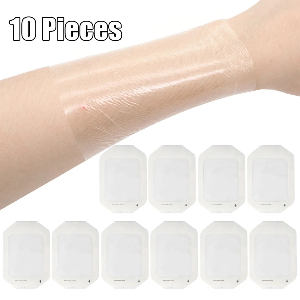 10pcs 10*12cm Health PU Waterproof Swimming Sticker Air Permeability Anti Allergy Self Adhesive Transparent Membrane Dressing