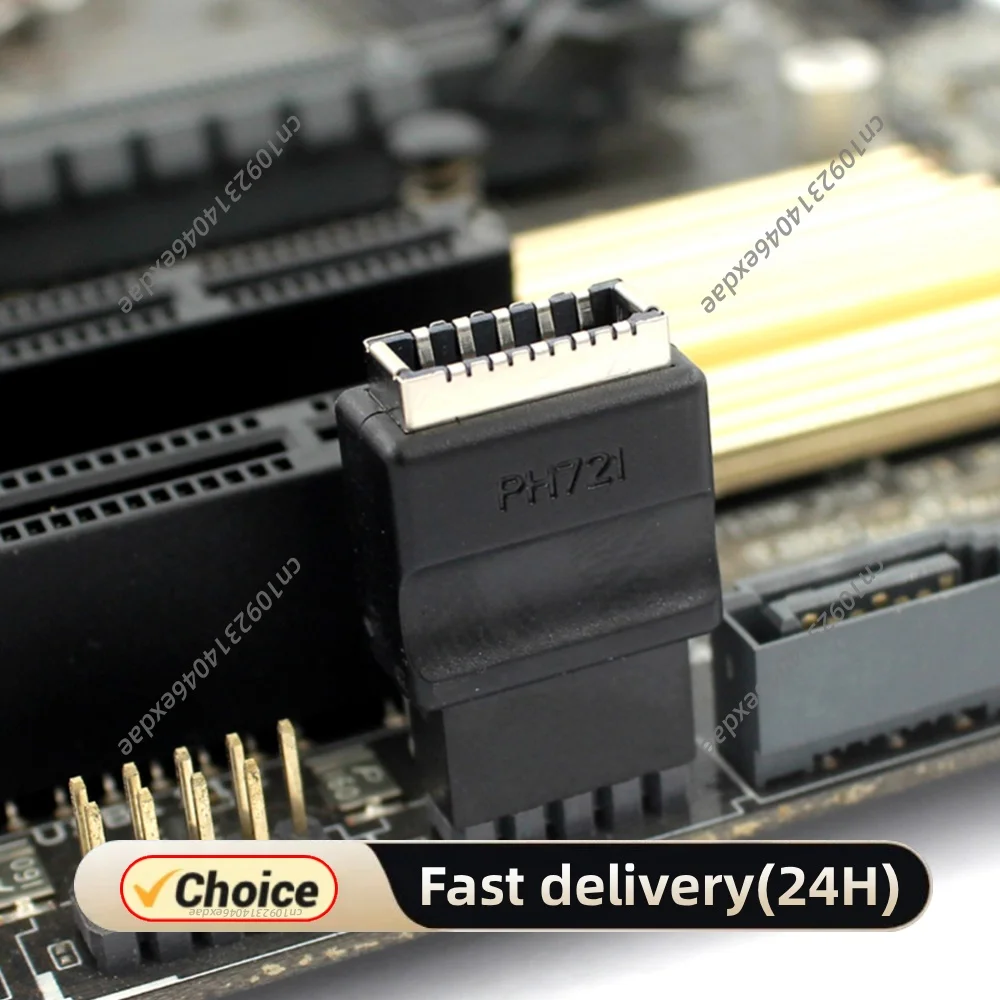 Motherboard USB 2.0 9-Pin To Type-E Front Panel Header USB2.0 9pin Male To Type-E Female Adapter for Desktop PC Motherboard