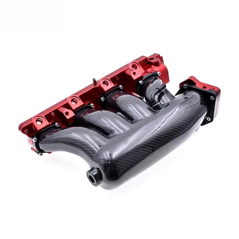 70Mm Throttle Body True Carbon Fiber Intake Manifold for Honda K20 K24 Engines - view 5