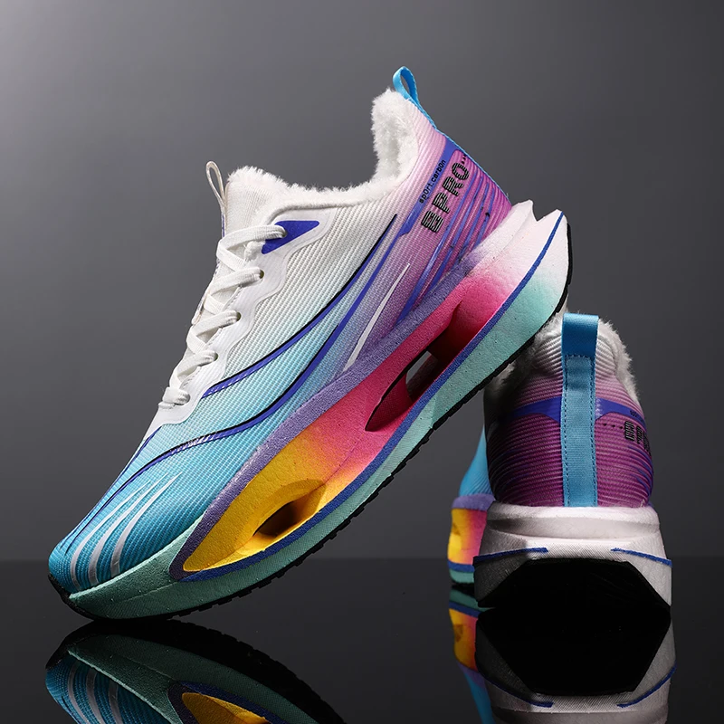 

Men's Winter Boots Warm Waterproof Non-Slip Plush Sneakers Shoes - Winter Slippers Male Tenis Boots