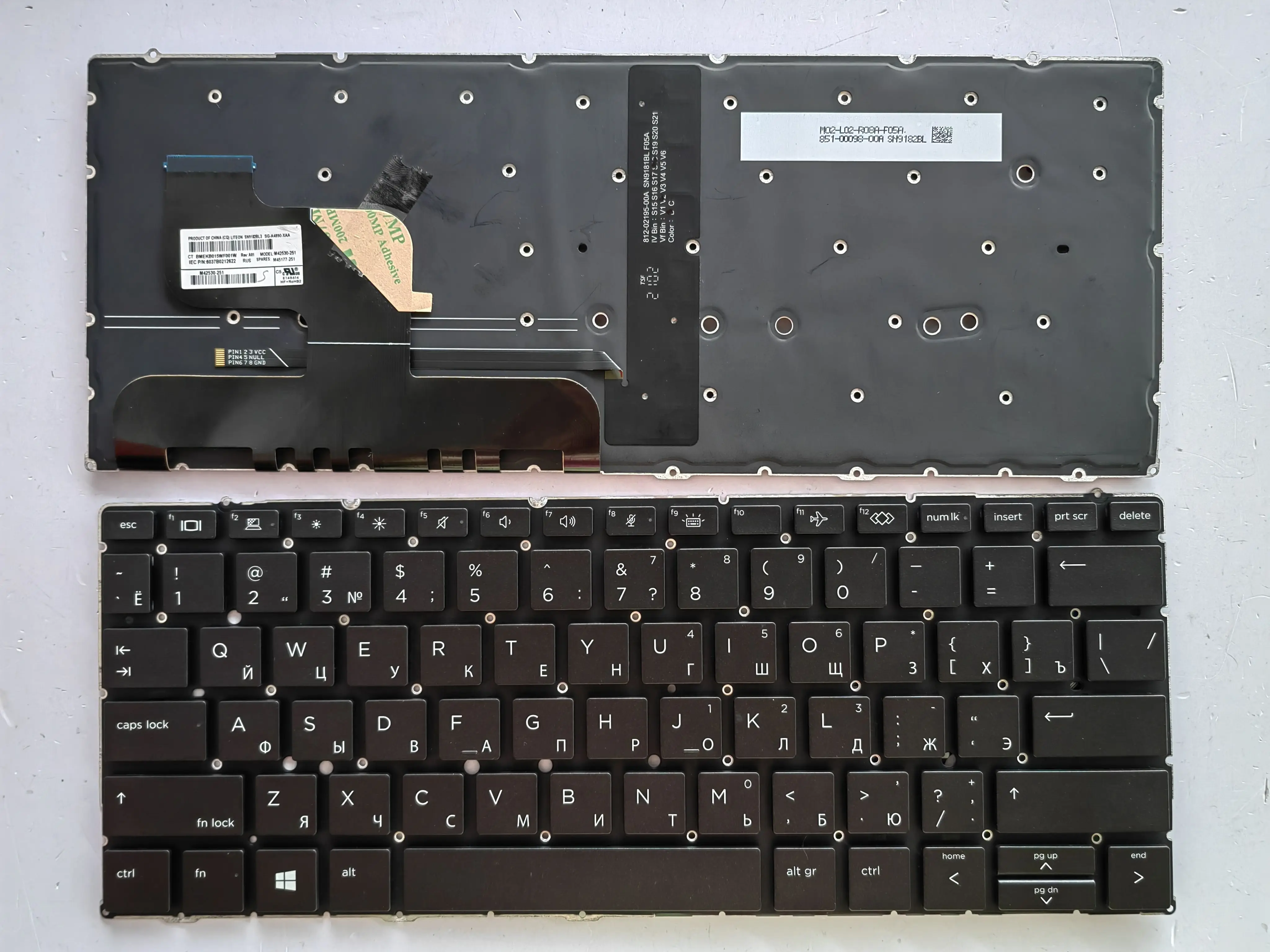 RU Layout for HP Elite Dragonfly G2 8UY52UTR 8UY52UT QWERTY HSN-I32C Laptop Keyboard