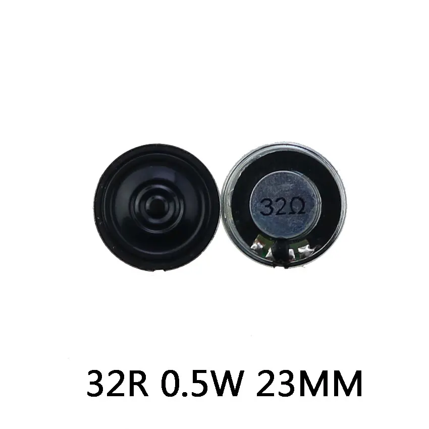 Haut-parleur fin audio électronique, 8/32 ohms, 0.5W, 32R, 0.5W, 8R2W, 8R0.5W, diamètre 23mm, 28mm, 30mm, 36mm, 40mm, 45mm, 57mm, 2 pièces