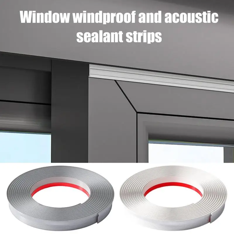 Window Sealing Strip Draft Stopper Self Adhesive Soundproofing Weatherstrip For Door Window Shower Glass Crevices Hardware Tool