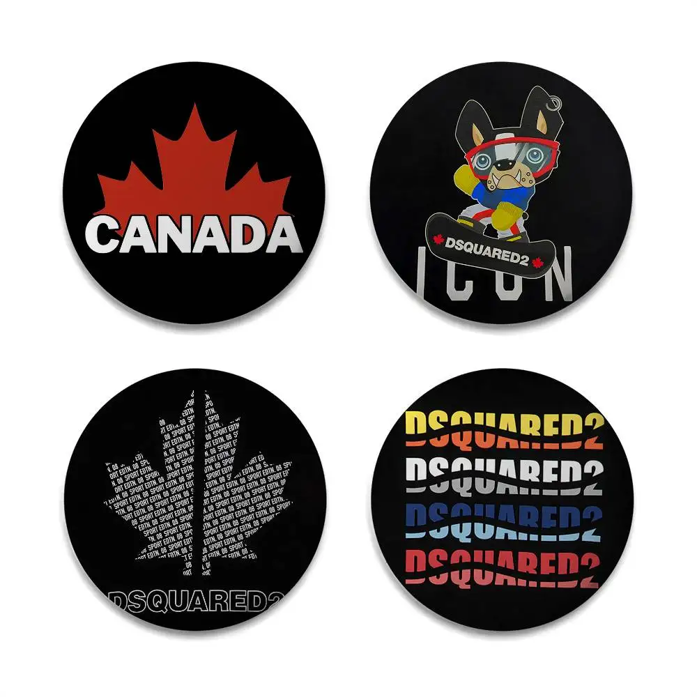 

Design D-d-dsquared2S Badges Round Exquisite Badge Brooches Creative Pins For Clothes Hat Backpack Gift Accessories
