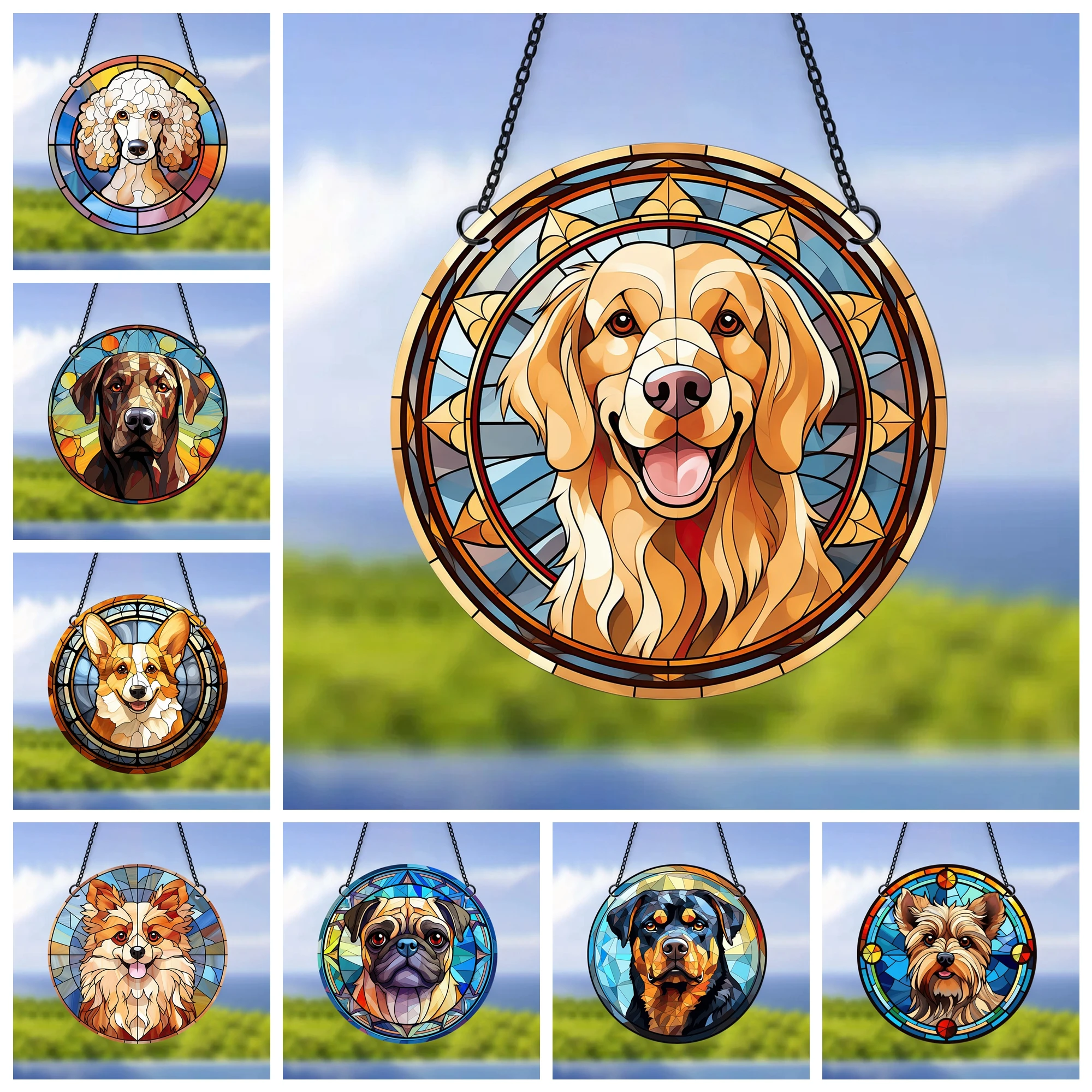 1pc Pet Dog Acrylic Wall Decoration German Shepherd, Labrador Retriever, Australian Shepherd, Poodle, Etc. 19 Kinds of Pet Dogs