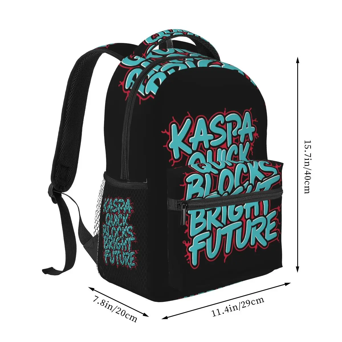 Code Over Hype. Kaspa Always. Backpack Hot Sale Daypack Large Capacity Children BookBag School Bag Shoulder Bags for Men Women