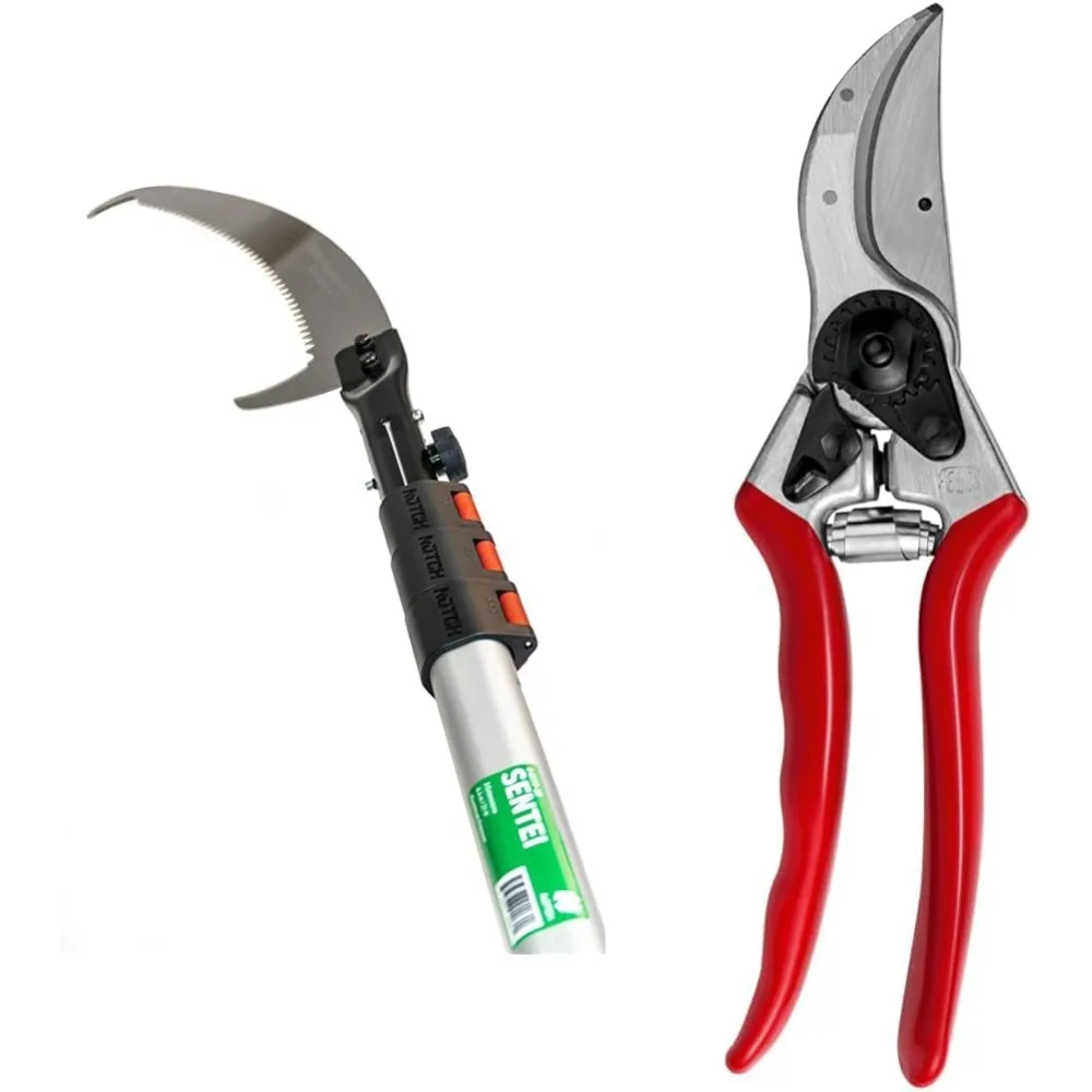 

Notch 21' Sentei 4 Section Telescoping Aluminum Polesaw (4177-39) & FELCO F-2 068780 Classic Manual Hand Pruner 390 Millimeters