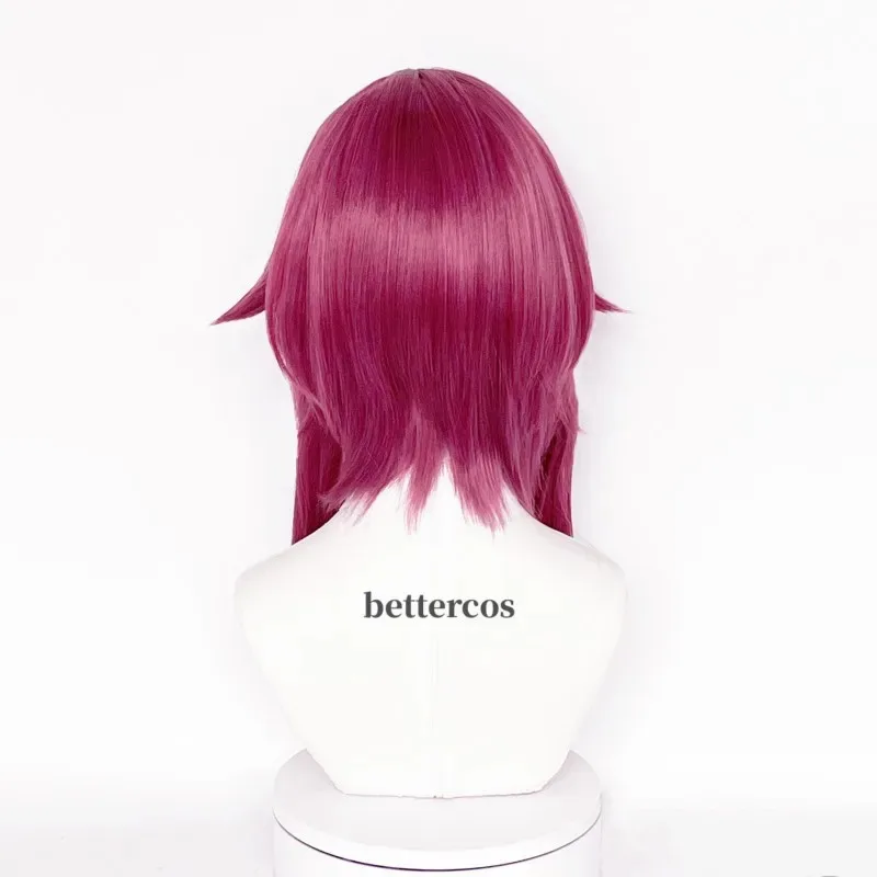 Rosalia Cosplay Purple Red Heat-Resistant Synthetic Wig, suitable for Halloween and Christmas parties