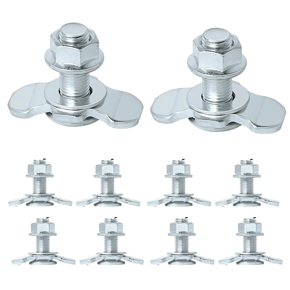 10PCS Hook Tie Down Rope With Washer and Mounting Screws Anchor Point L Track Threaded Stud Fit For Car Boat Ropes Cord Strap