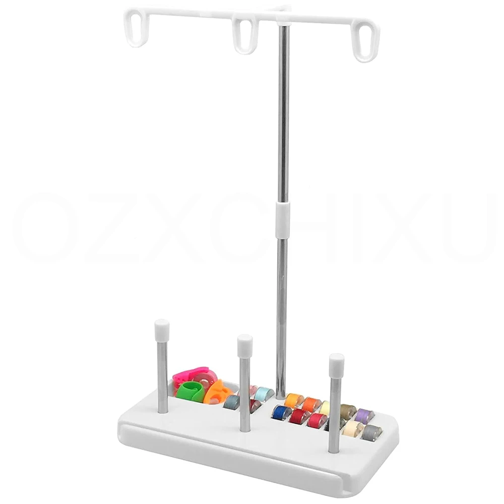 1 Set Thread Stand For Home Embroidery Machine DIY Sewing Quilting Thread Organizer 3 Spools Holder Sewing Accessories Tools