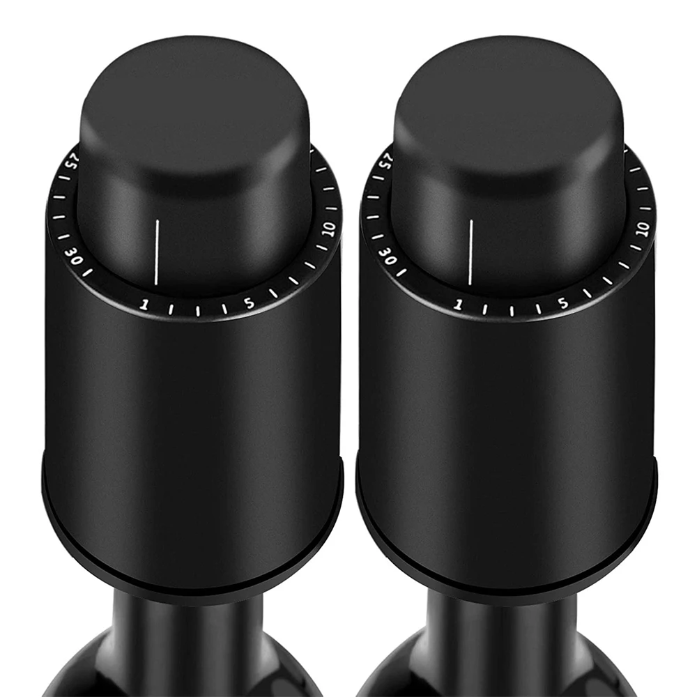 Weinflaschenverschluss, echte Vakuum-Weinstopper, wiederverwendbarer Weinkonservierer, Weinkorken, hält frisch, beste Geschenke für Weinliebhaber – Detail 2