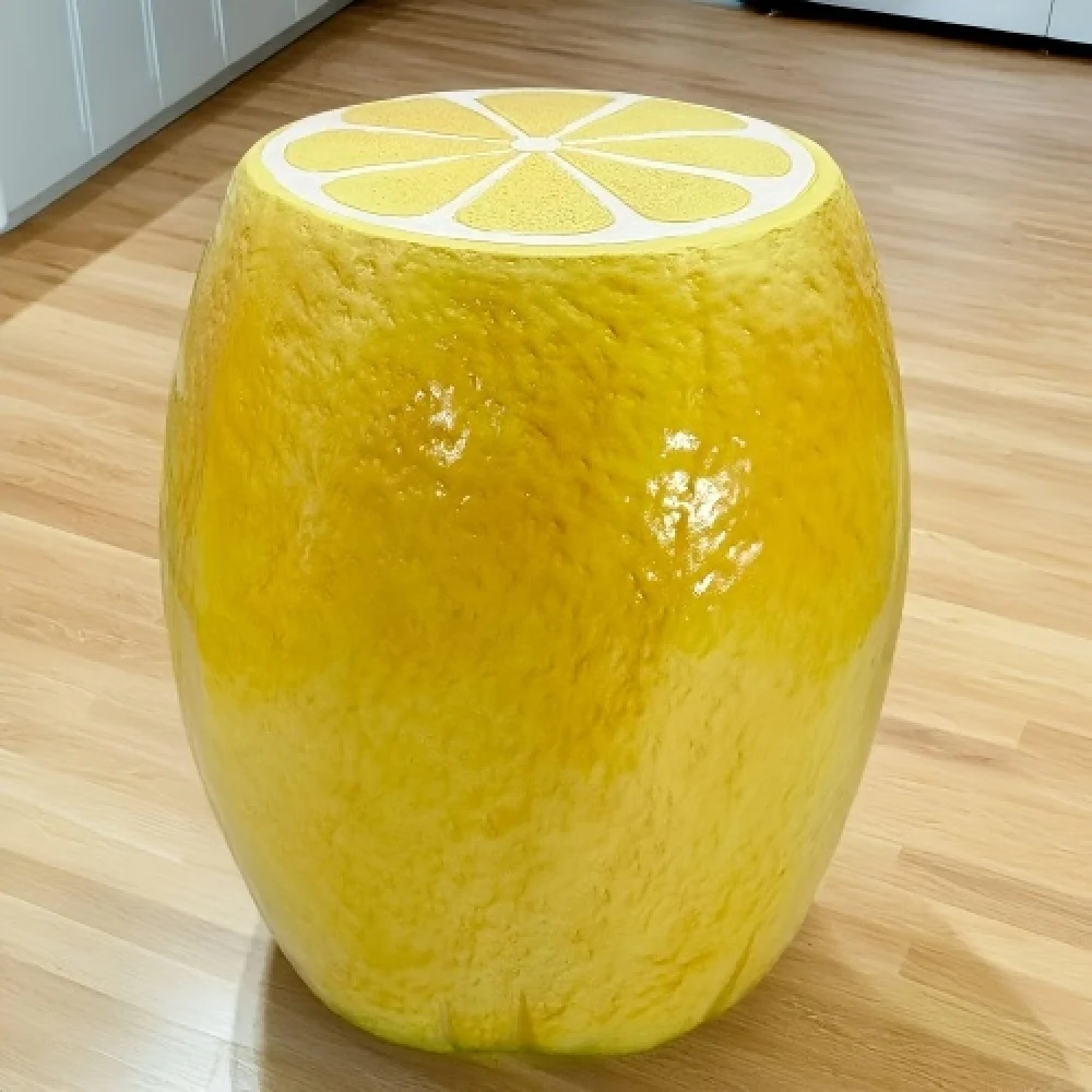 Yellow Lemon Fruit Stool, 14