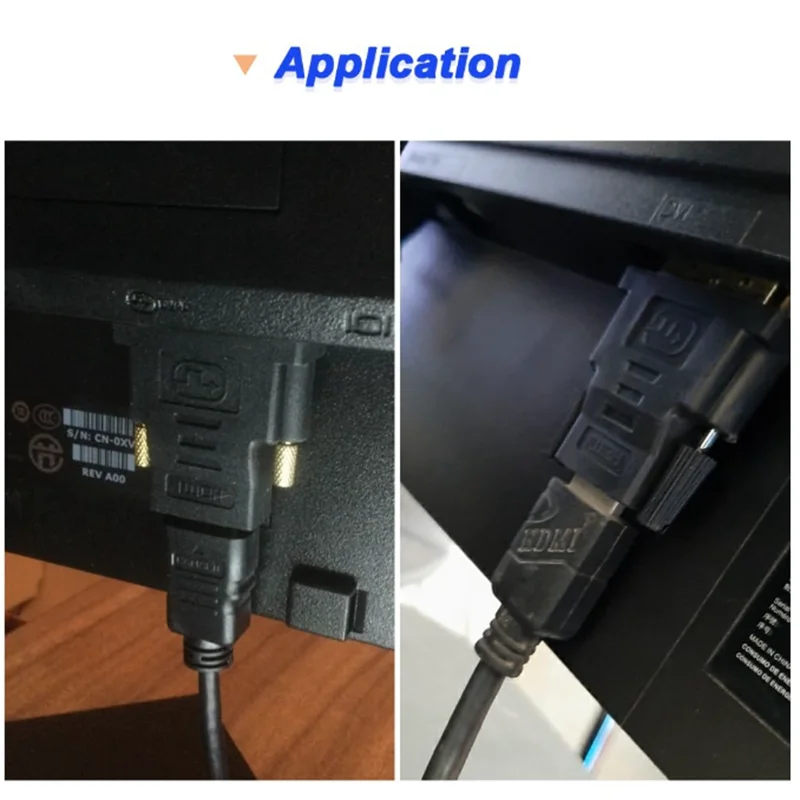 Gold-Plated HDMI to DVI Adapter, Bi-Directional DVI Male (24 + 5) to HDMI Female Converter Adapter for Projector, HDTV, PC, TV,