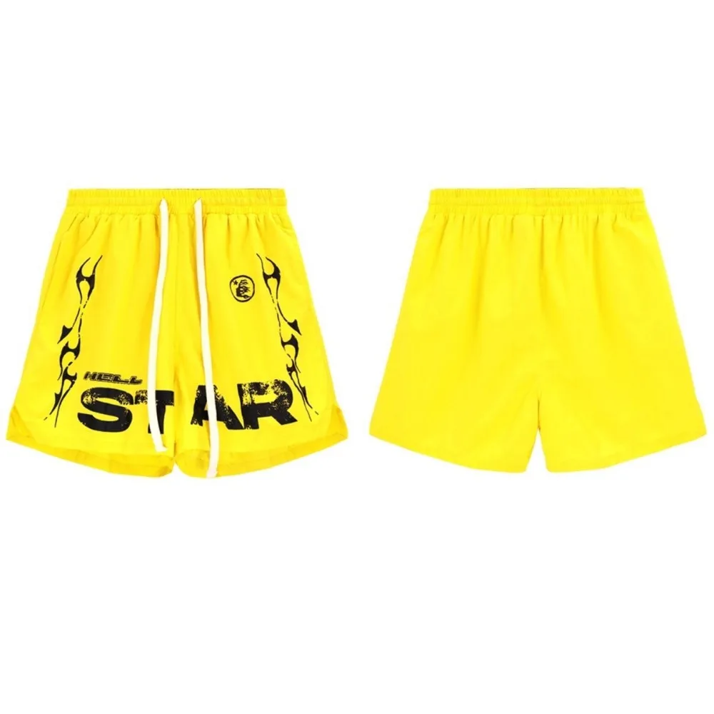 Star Flame Logo Printing High Quality Cotton Sports Casual Shorts Men Shorts for Men  Basketball Shorts  Mens Shorts  Men Shorts