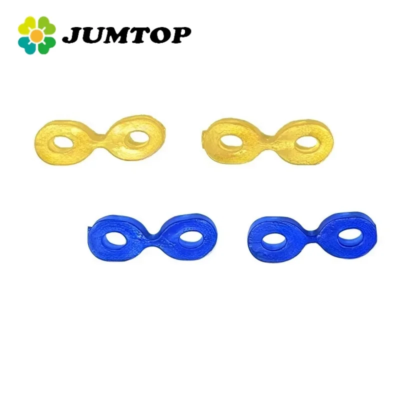 JUMTOP 40Pcs Dental Elastic Rubber Fixing Wedges Tooth Seperator Flexible Interdental Wedge Matrix Matrices
