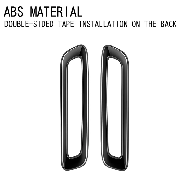 A30F-1 زوج سيارة عمود منفذ الهواء الإطار منفذ الهواء الإطار ملصق اكسسوارات لمازدا CX-60 2022 2023 RHD لمعان أسود #5