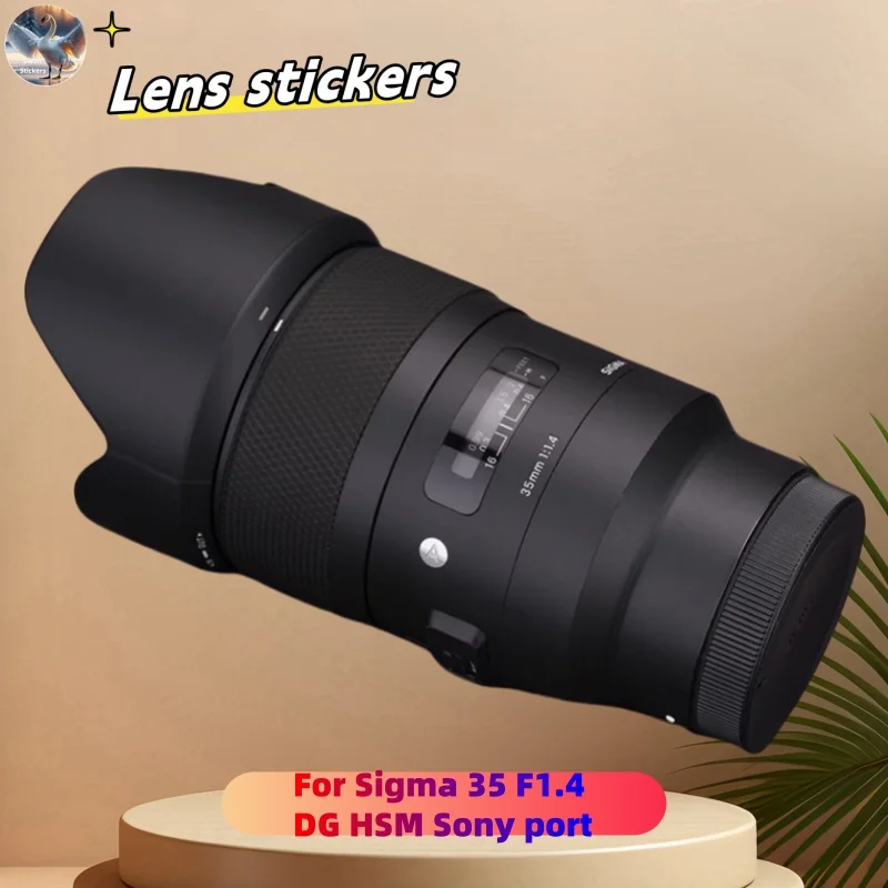 

for Sigma 35 F1.4 DG HSM Lens stickers, precision cut wear-resistant protective film, DIY skin