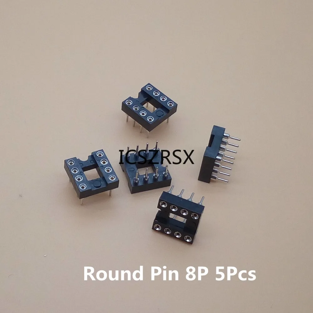 

55 шт./лот DIP IC разъемы адаптер паяного типа комплект розеток 6,8,14,16,18, 20 контактов круглый штифт 8P