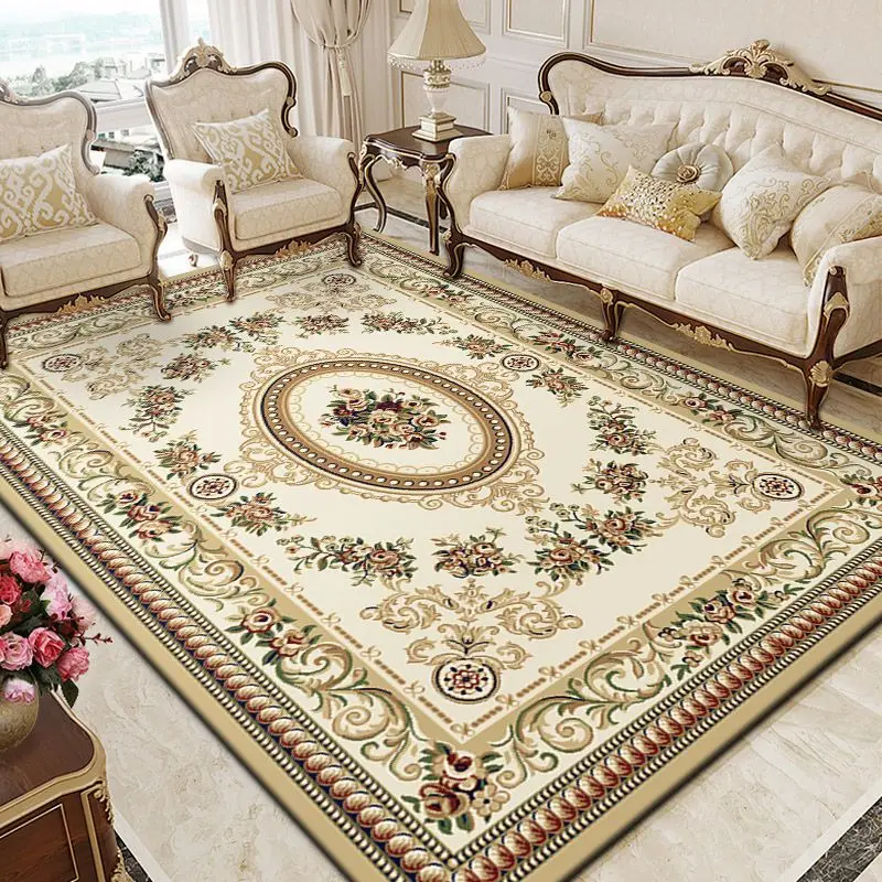 Thick 14mm Carpets Living Room Luxury European Style Home Decoration Plush Fluffy Rugs for Bedroom Floor Mats Large 300x400