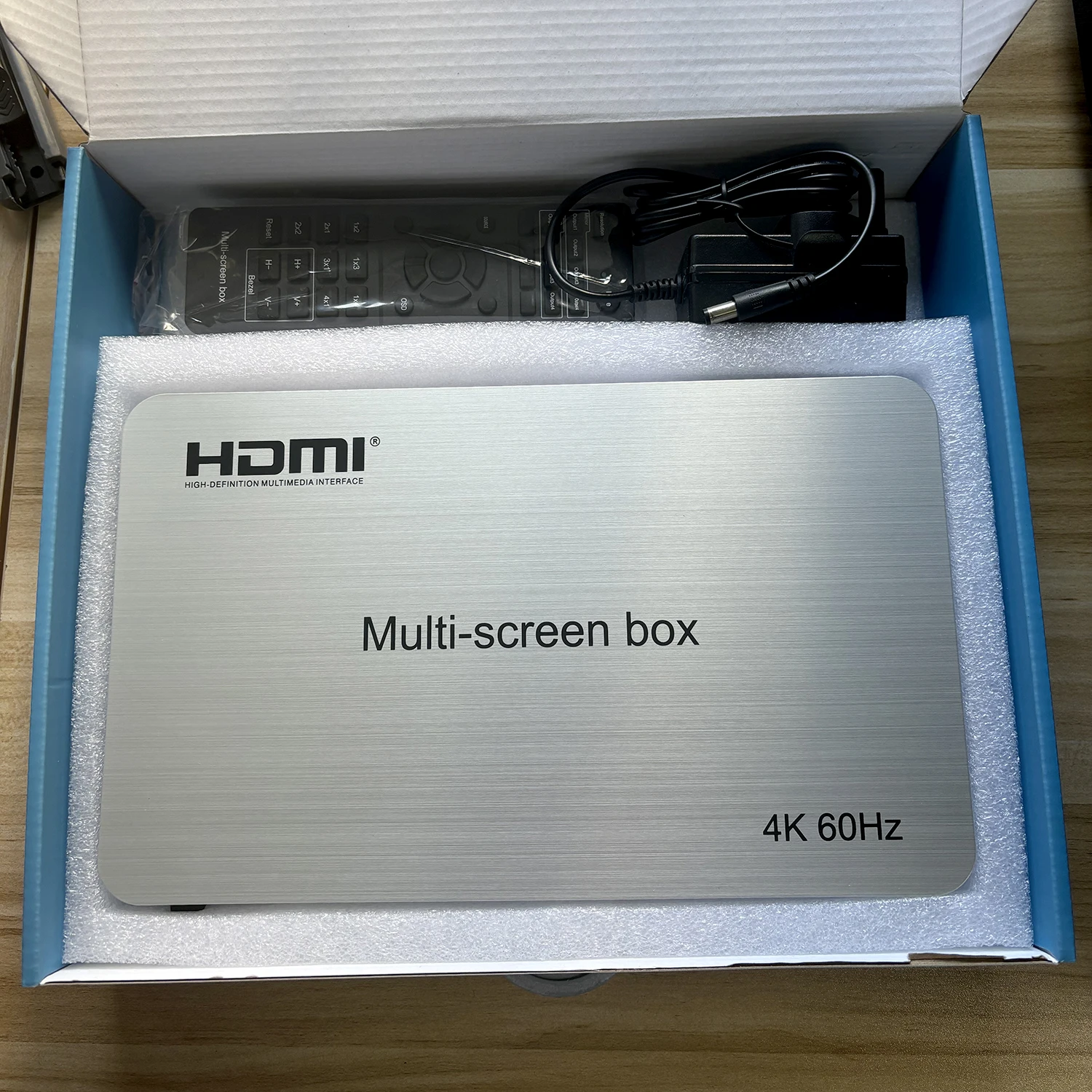 HD 4K 60Hz Multi Screen Box 1x2 1x3 1x4 2x2 Splicing Processor TV Splicer HDMI Video Wall Controller Screen Mirroring PIP RS232