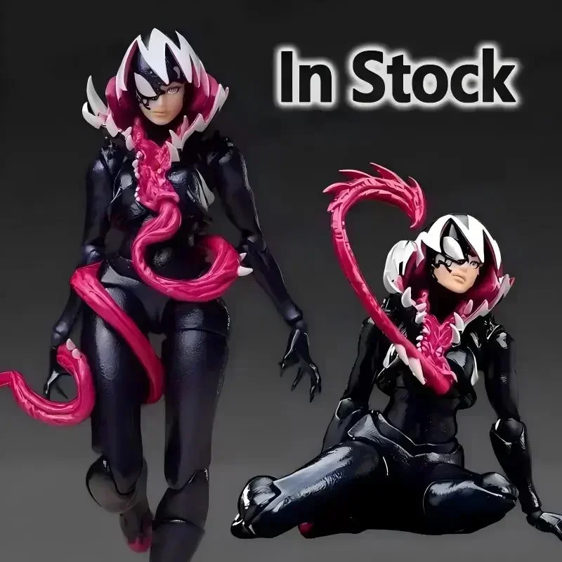 

New Hot Venom Gwen Action Figures Anime Figurine Kaiyodo Amazing Yamaguchi Revoltech Statue Ko Model Gk Customized Kid Toys Gift