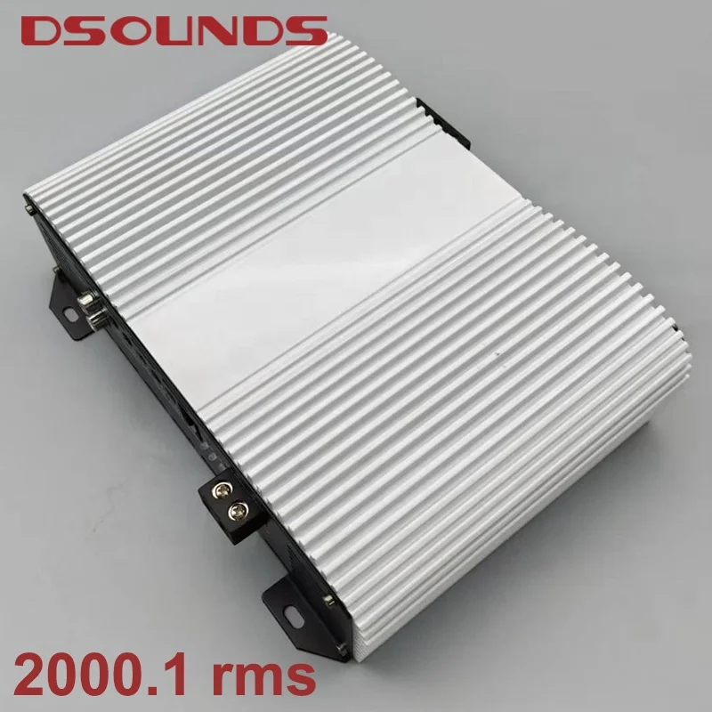 White Panel Car Amplifier Brazilian Style Car Amplifier with Full Range and Mini Volume Mono Block Car Amplifier for Car Audio