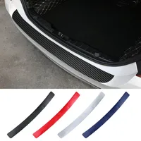 Universal Car Rear Trunk Bumper Carbon Fiber Sticker Auto Anti-Scratch Anti-Collision Protection Strips Car Accessories 90cm