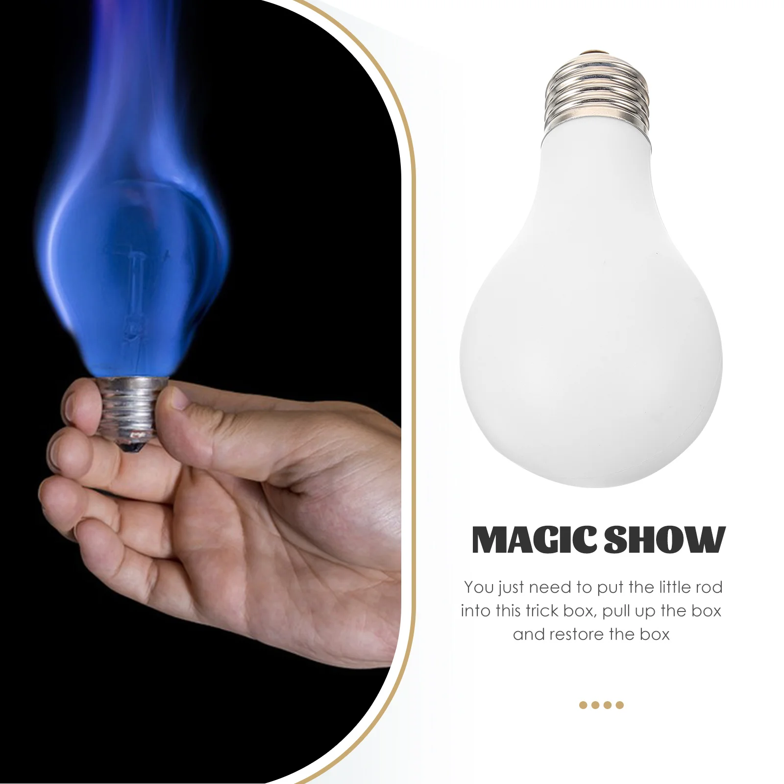 

Self illuminating Trick Prop for Bulb Trick Prop Stage Performance Magician Supply Reusable Magician Toy
