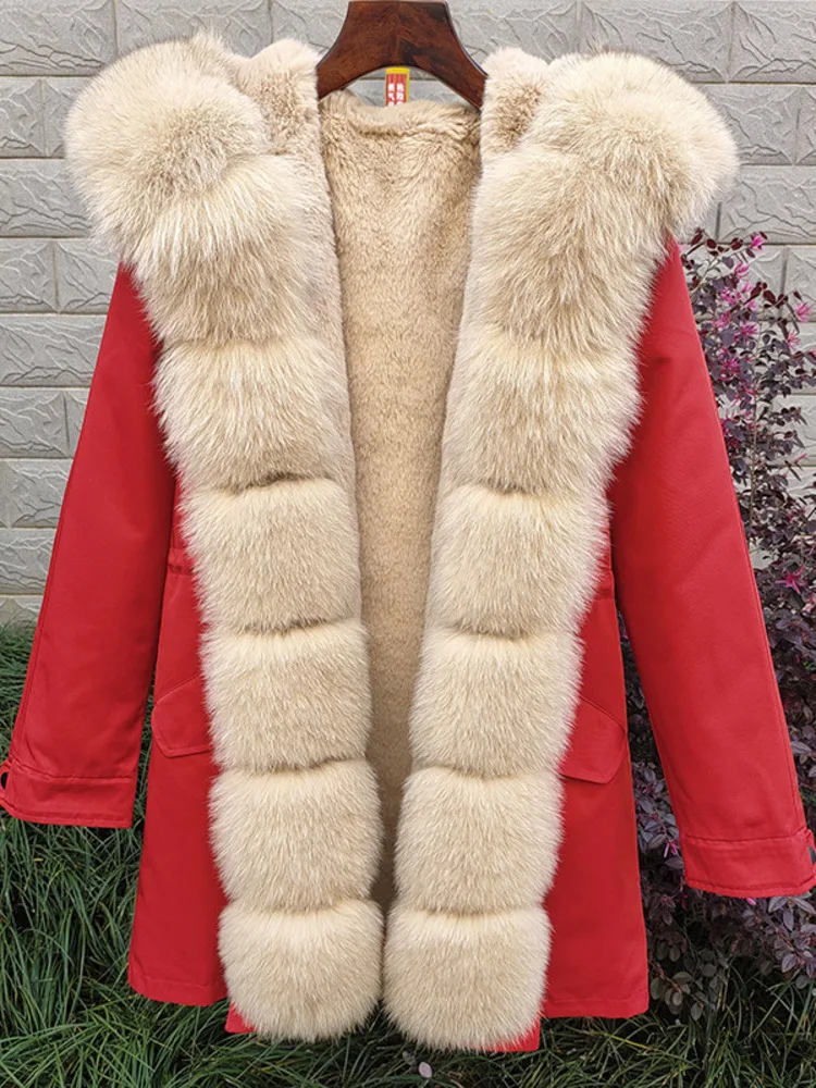 ZMEENNA Ladies Warm Winter Parka With Luxurious Faux Fur Hood And Removable Liner Stylish Long Sleeve Casual Outwear ZM3385