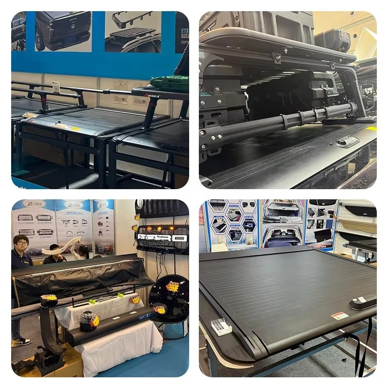 Retractable Tonneau Cover for 2008-2019 Ford F250 F350 4x4 Electric Pickup Truck Bed Cover Roll Folded OEM ODM view 5