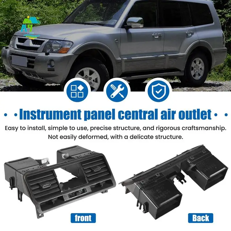 

A09E-Air Condition Air Vent Outlet Panel Dashboard Panel Lined Air Conditioning Outlet For Mitsubishi Pajero Montero V31 V32 V33