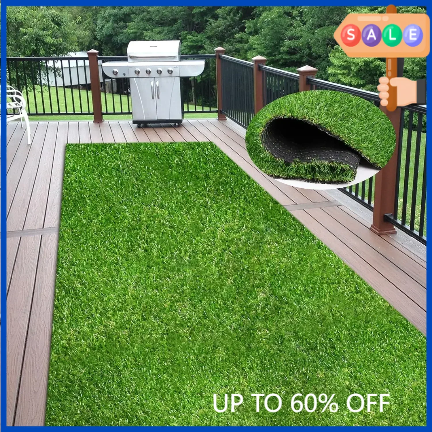 

Хит продаж! Искусственная трава 4 фута x 18 футов, 0,8 дюйма, коврик из искусственной травы, 4 оттенка, синтетический газон, для использования в помещении и на улице.