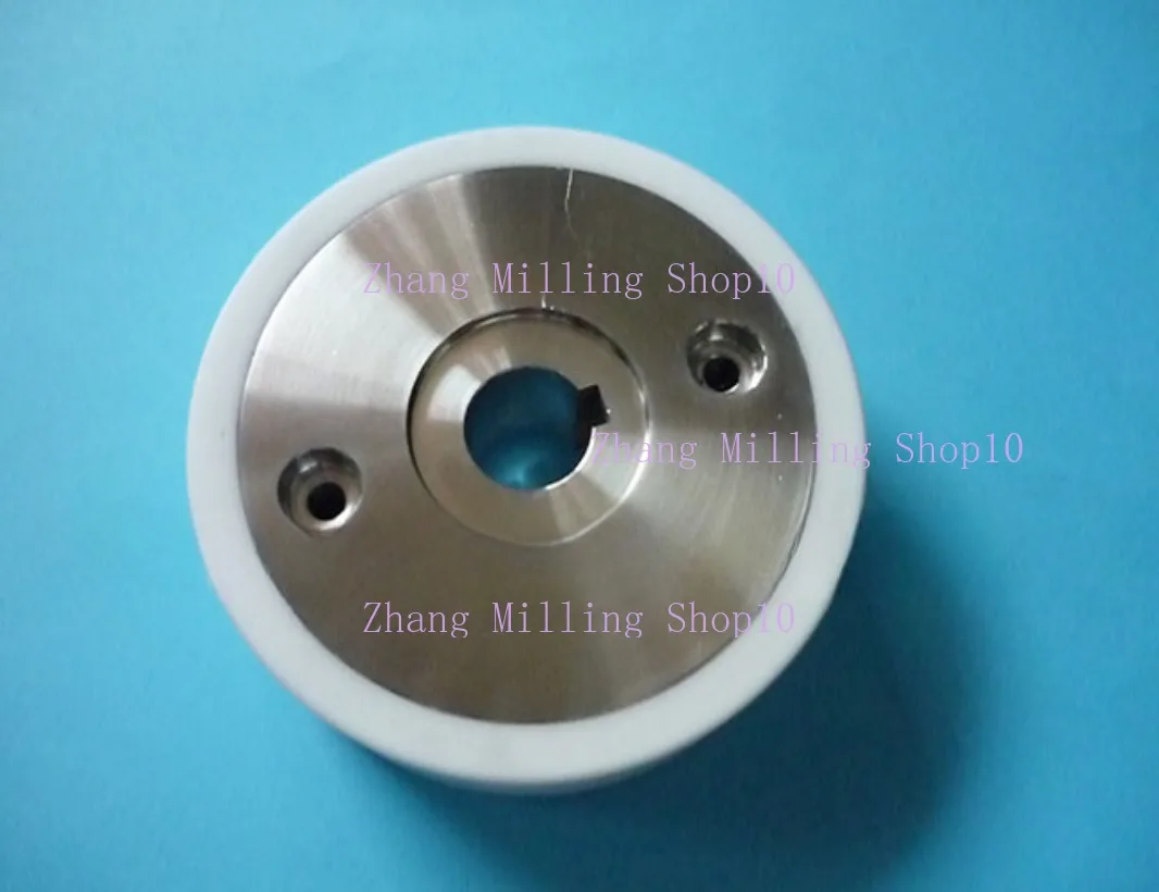 M412 Pinch Roller (White Ceramic+SUS),X055C662G51,Ø80xØ15x26t mm for Mitsubishi DWC-FA-S Advance, BA-8/24,NA,MV MV1200/MV2400/FA