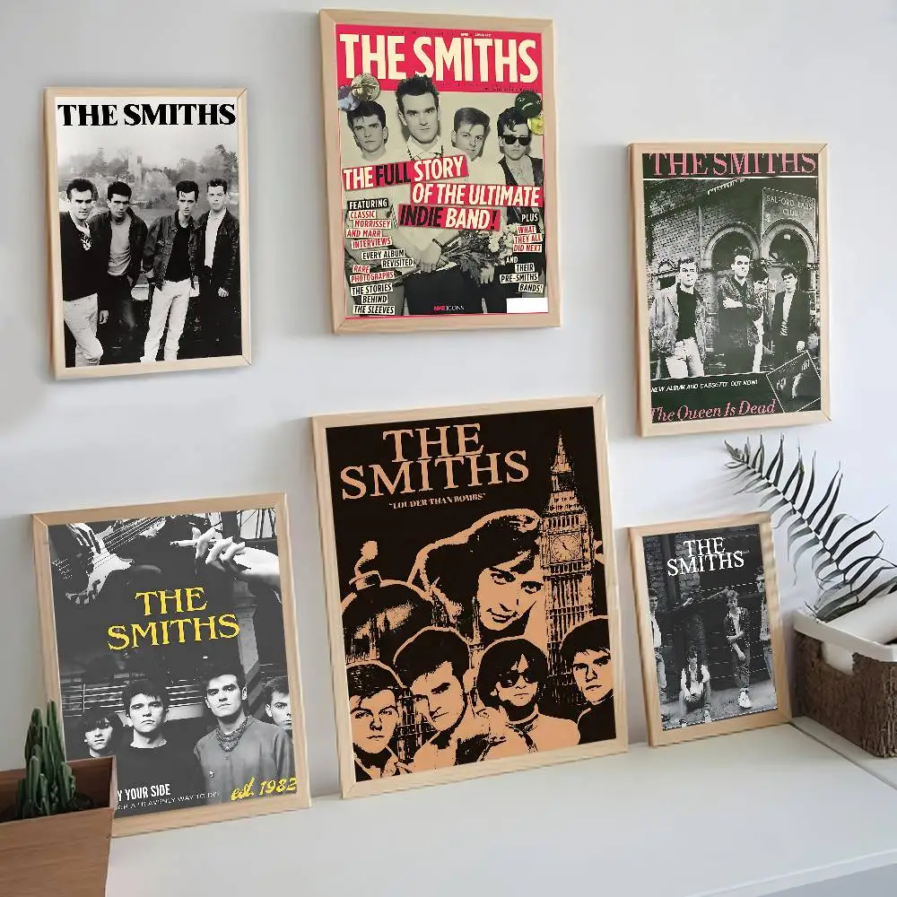 Indie Rock Band The Smiths Classic Vintage Posters Whitepaper Prints Posters Artwork Kawaii Room Decor