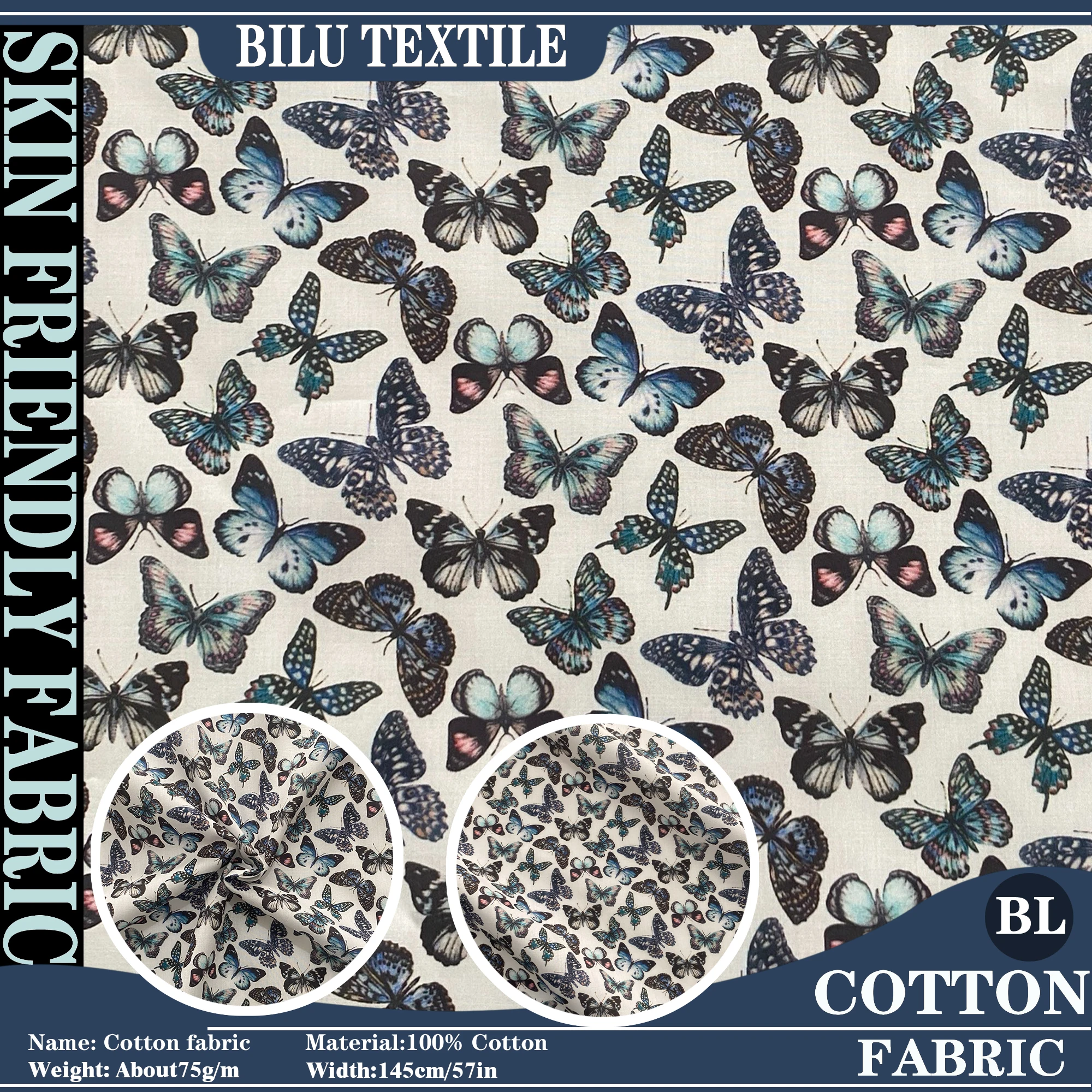 

Like Liberty Julie Butterfly 100S 100% чесаная хлопковая поплиновая ткань для шитья ткани, изготовления платьев, одежды, ткань ручной работы «сделай сам»
