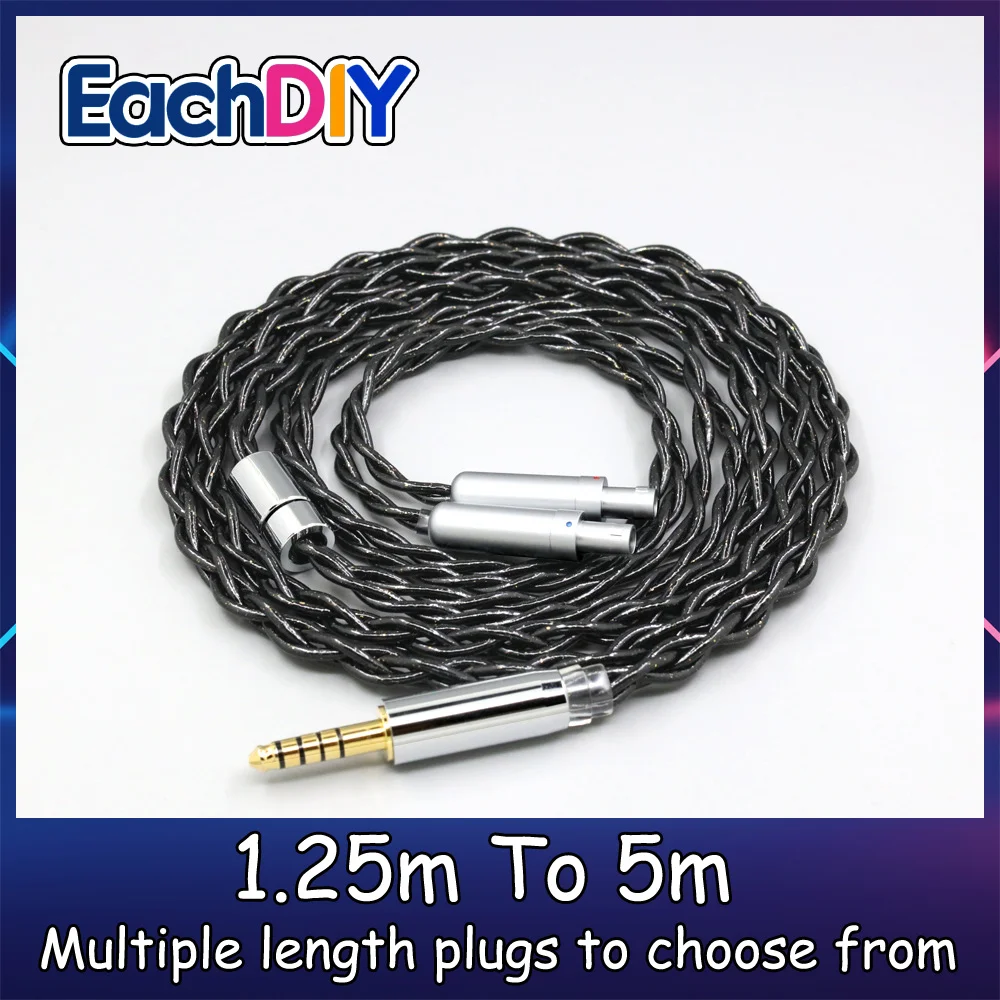 

99% Pure Silver Palladium Graphene Floating Gold Cable For Sennheiser HD800 HD800s HD820s HD820 Dharma D1000 LN008331