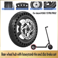 Rear Tire Wheel Hub Tyre With Disc Brake Set Replacement Parts for Xiaomi Mijia M365 1S PRO PRO2 Electric Scooter Accessories