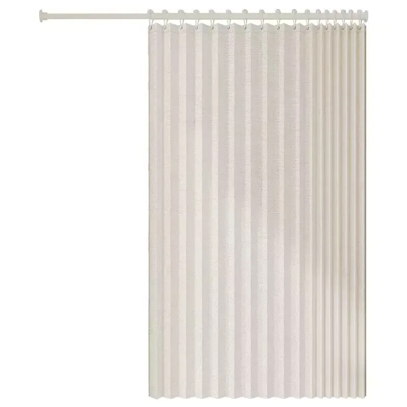 

Bathroom thickened shower curtain mildew-proof waterproof shower curtain set free punching bathroom partition hanging